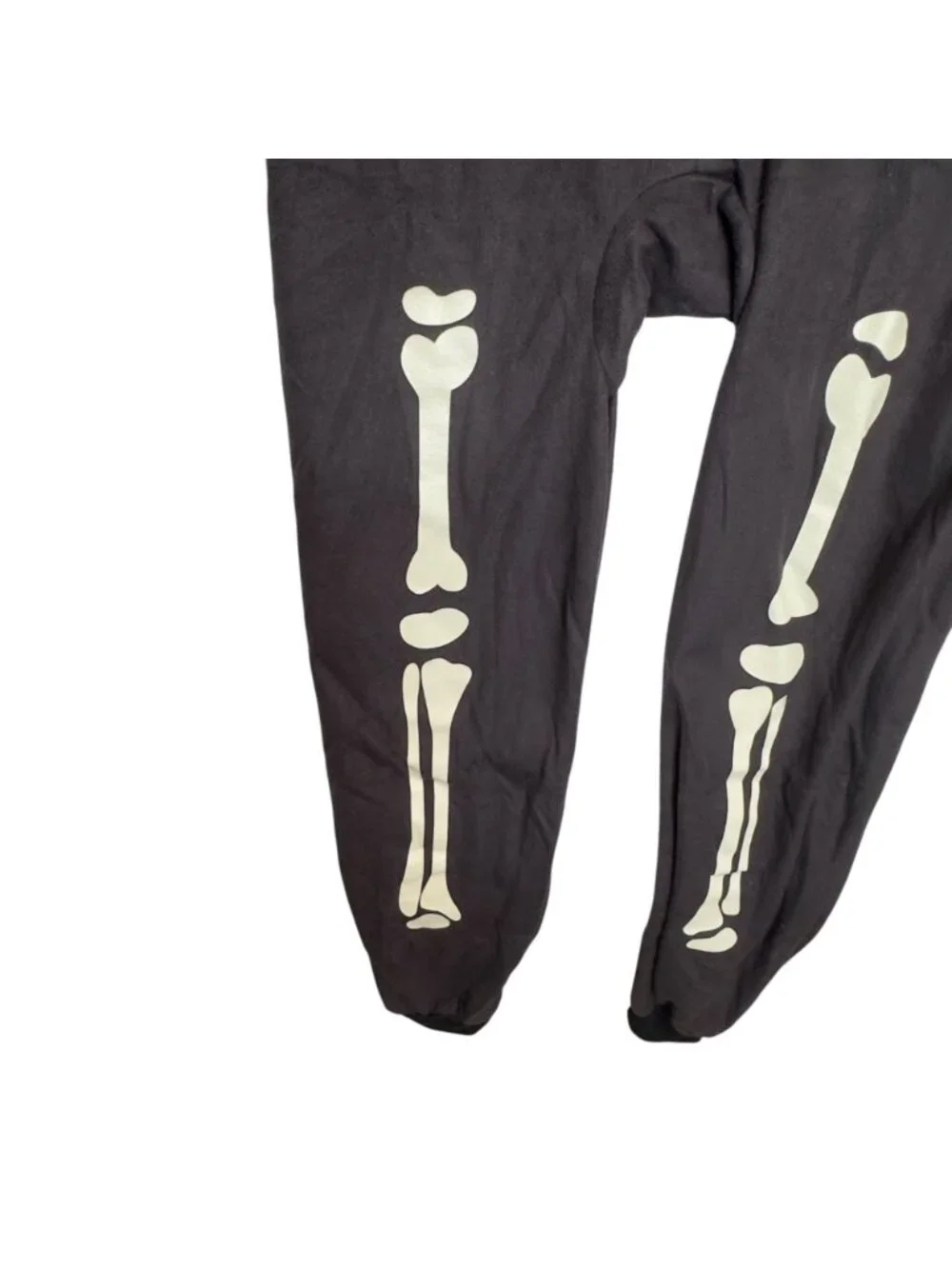 The Children's Place Skeleton One Piece Pajamas Black Halloween Size 14 XL